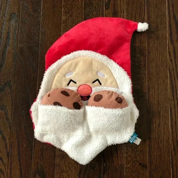 NWOT! BARK! Dog’s Large 3-piece Santa Crinkle Toy w/Choc Chip Cookies! - Picture 1 of 10